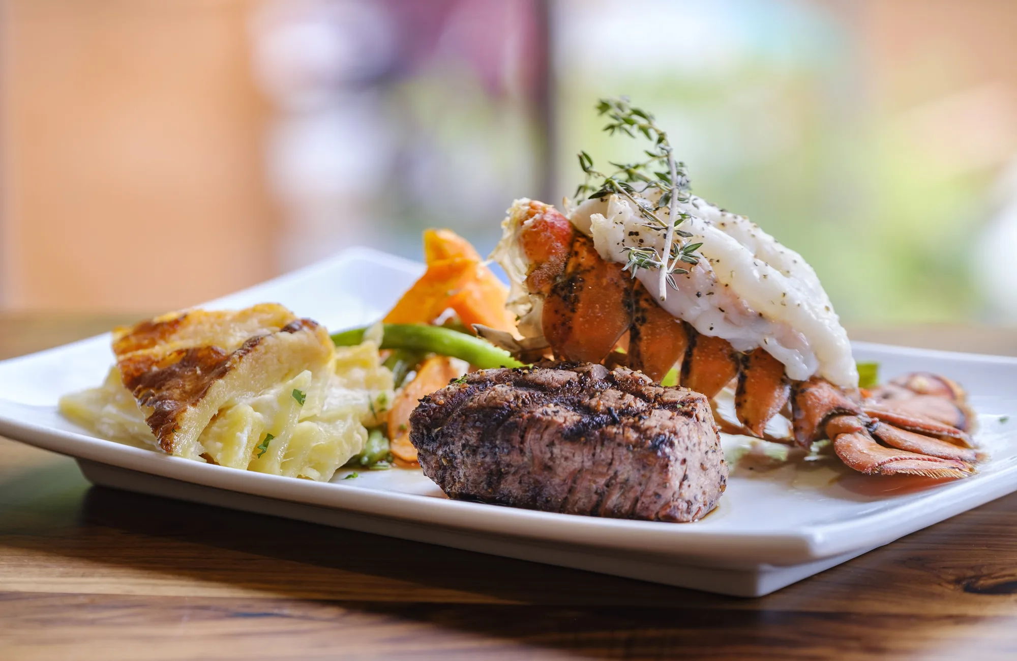 Semi-private dining setup at Catch Carmel